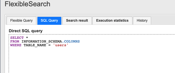 Get table details query in MSSQL. Hybris get table details query. Hybris get table attributes