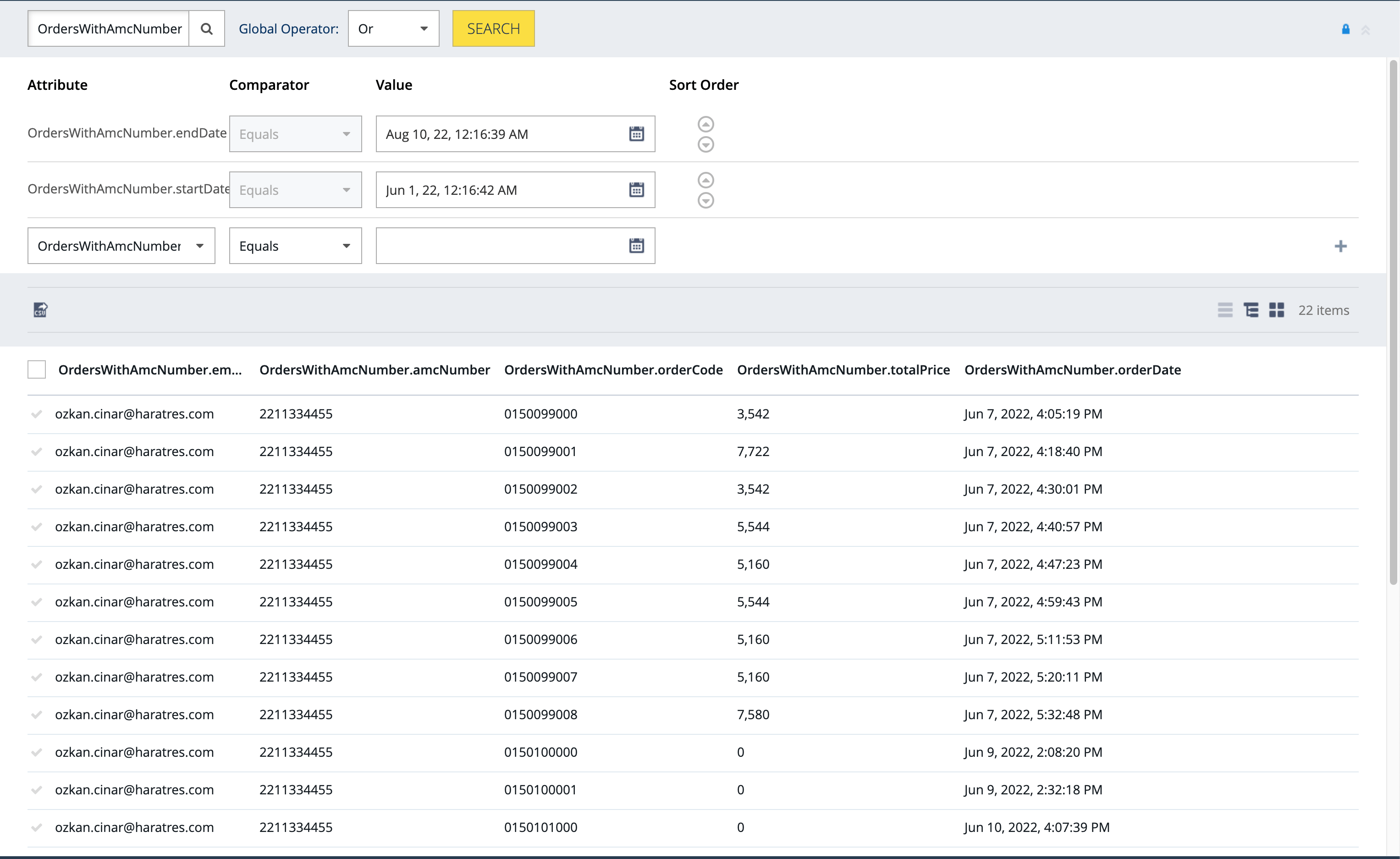 sap commerce backoffice report customizing